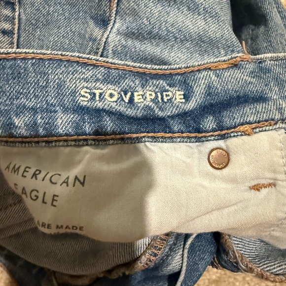 American Eagle Outfitters Light Blue Stovepipe Jeans - Picture 3 of 3